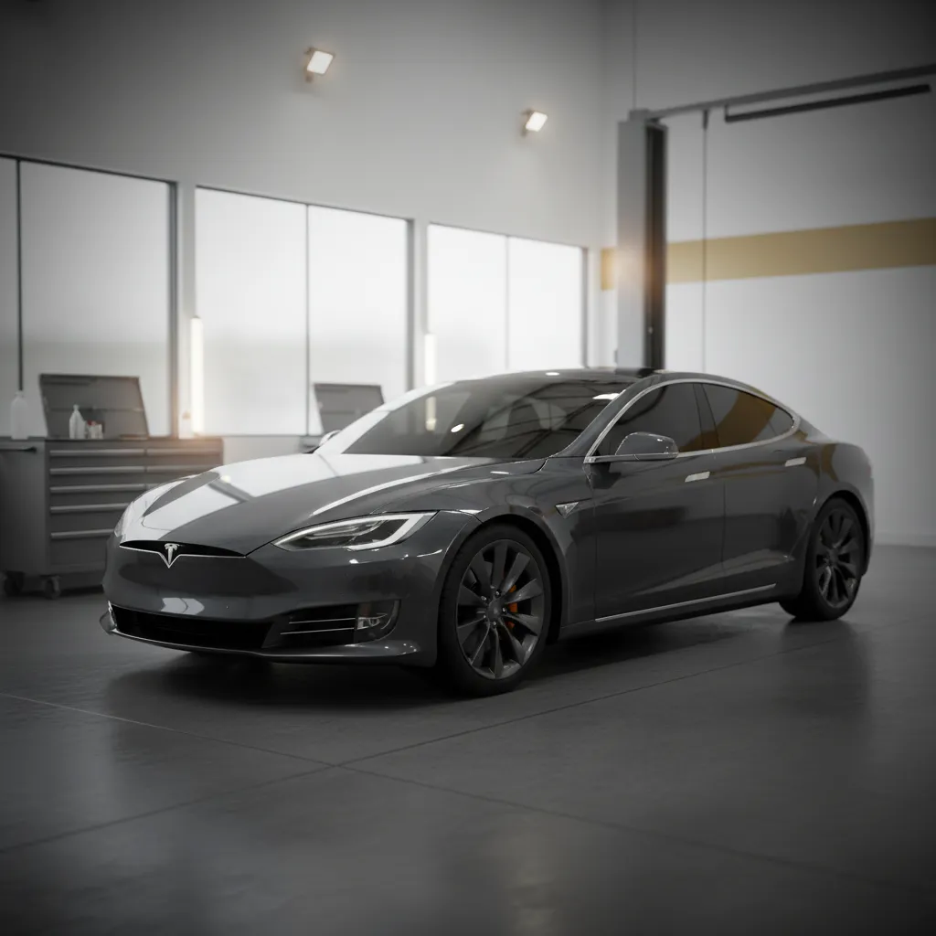 Tesla window tinting service in Roseville, Placer County