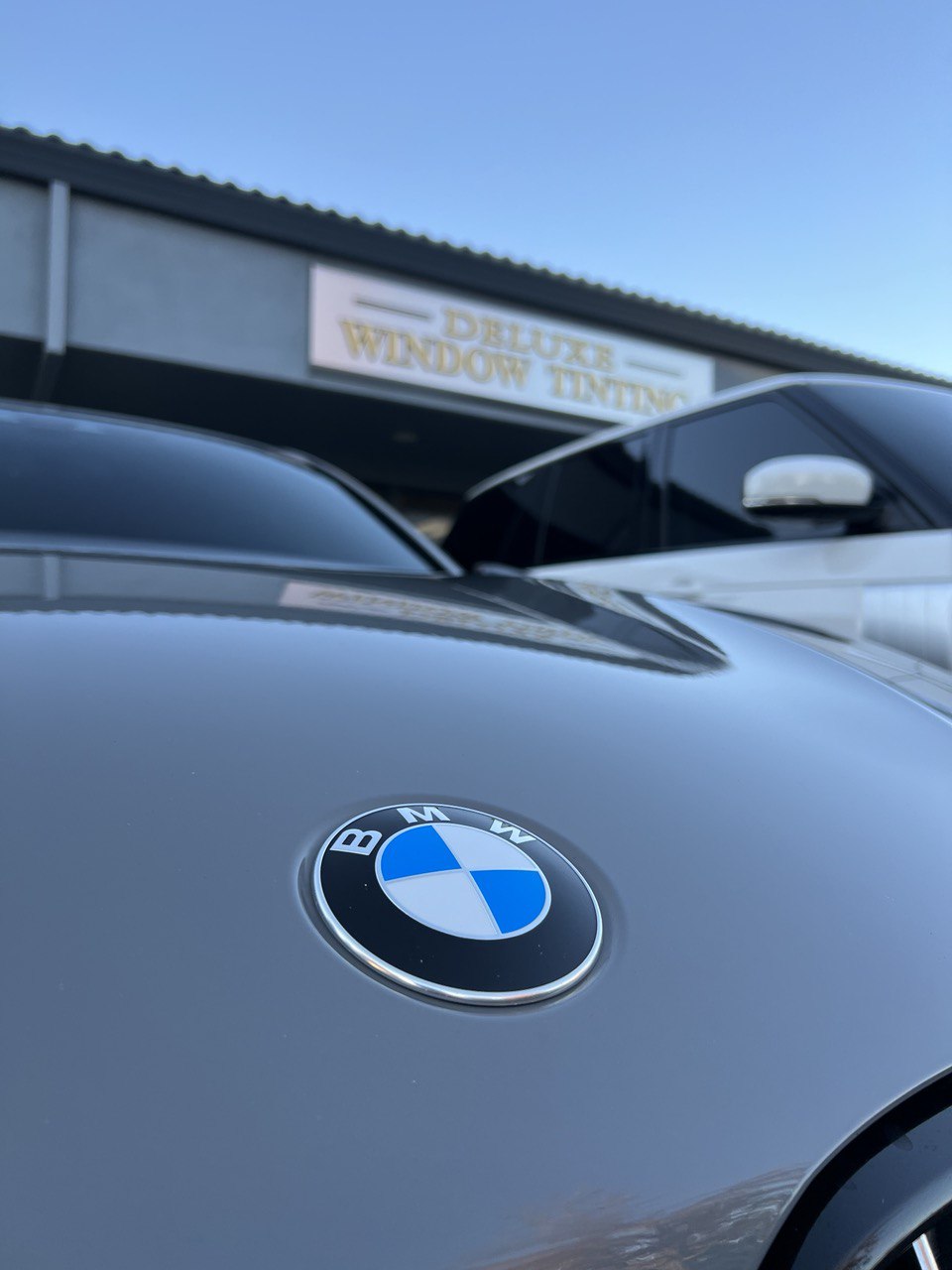 BMW with professional window tinting at Deluxe Window Tinting in Gold River, CA.